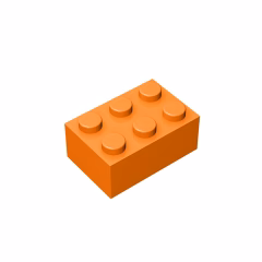 GOBRICKS GDS-541 Brick 2 x 3 - YWOBB