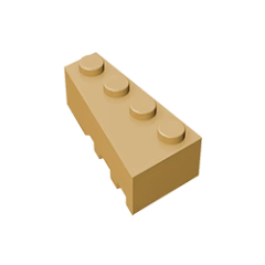 GOBRICKS GDS-592 Wedge 4 x 2 Left - YWOBB