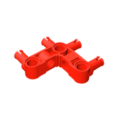 GOBRICKS GDS-1005 Pin Connector Perpendicular 3 x 3 Bent with 4 Pins - YWOBB