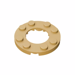 GOBRICKS GDS-842  Round 4 x 4 with 2 x 2 Round Open Center - YWOBB