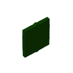 GOBRICKS GDS-791 Glass for Window 1 x 2 x 2 Flat Front - YWOBB