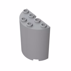 GOBRICKS GDS-1134 Cylinder Half 2 x 4 x 4 - YWOBB
