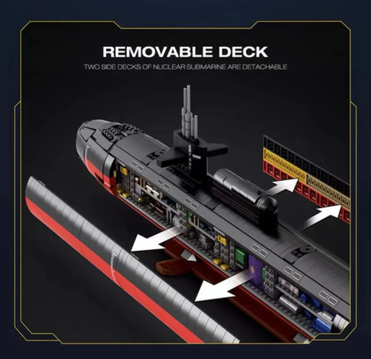 Reobrix 33049 1:125 Los Angeles-class SSN - YWOBB