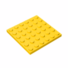 GOBRICKS GDS-523 Plate 6 x 6 - YWOBB
