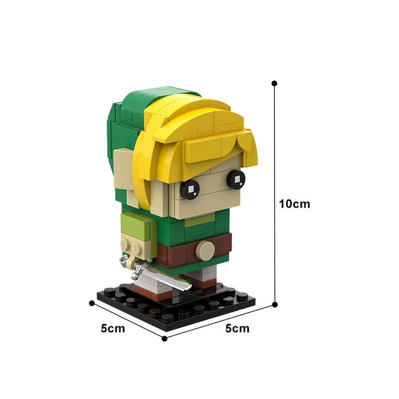 GOBRICKS MOC 79861 LINK (The Legend of Zelda: Four Swords Adventures) - YWOBB