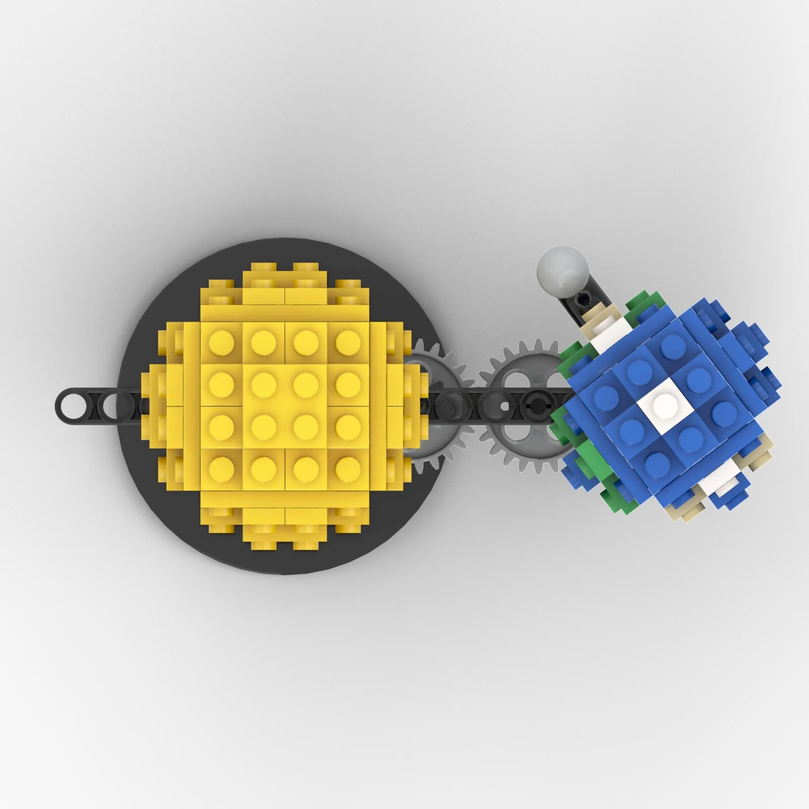 MOC C7054 Miniature Sun Earth - YWOBB