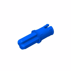GOBRICKS GDS-913 Axle 1L with Pin with Friction Ridges Lengthwise - YWOBB