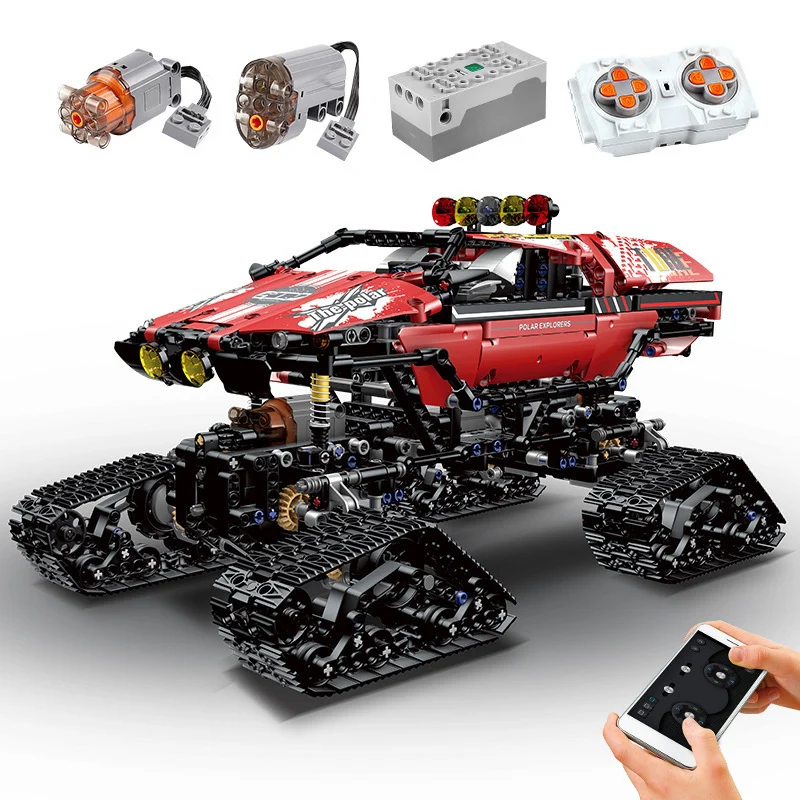 Mould King 18010 RC Polar Explorer Tracked Off-Road Vehicle - YWOBB