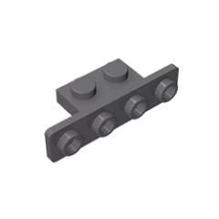 GOBRICKS GDS-638 Bracket 1 x 2 - 1 x 4 with Rounded Corners - YWOBB