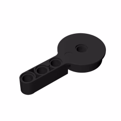 GOBRICKS GDS-995 Rotation Joint Disk with Pin and 3L Liftarm Thick - YWOBB