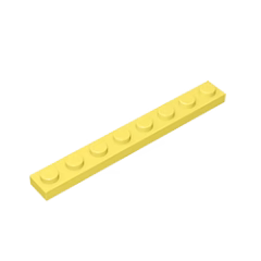 GOBRICKS GDS-506 Plate 1 x 8 - YWOBB