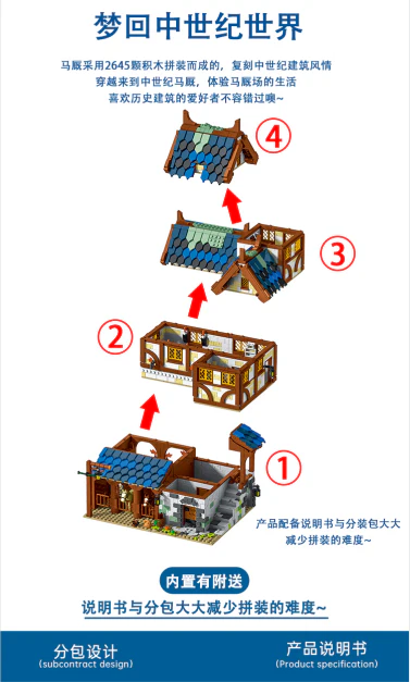 Mork 50105 Medieval Town Stable - YWOBB