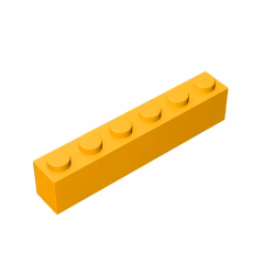 GOBRICKS GDS-535 Brick 1 x 6 - YWOBB