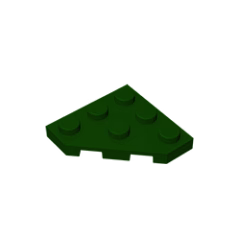 GOBRICKS GDS-556  Plate 3 x 3 Cut Corner - YWOBB