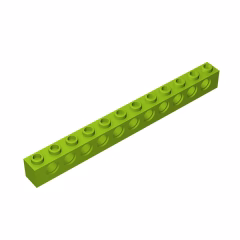GOBRICKS GDS-582  Brick 1 x 12 with Holes - YWOBB