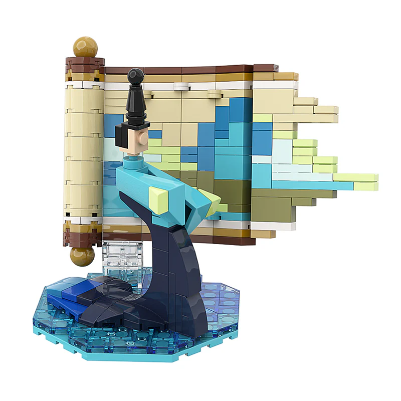 GOBRICKS MOC A0165 Green mountains and rivers - YWOBB