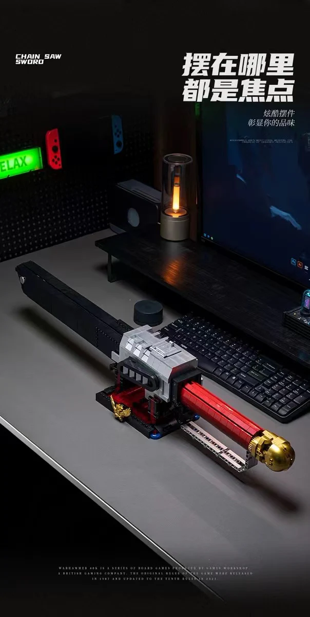 Small Angle JD028 Warhammer 40k Chainsword - YWOBB