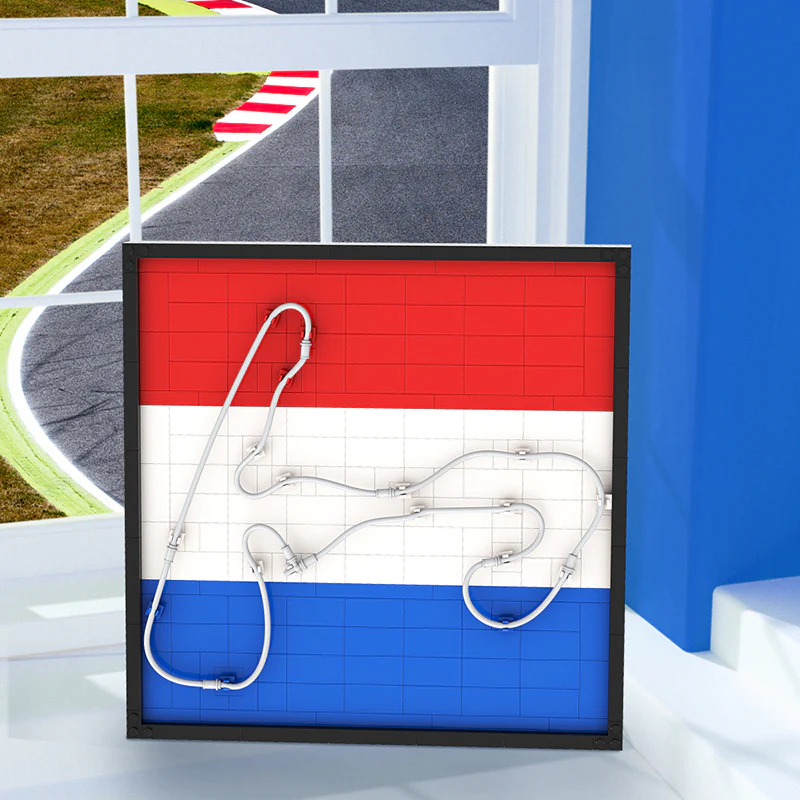 GOBRICKS MOC 92783 Zandvoort Track map - YWOBB