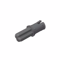 GOBRICKS GDS-913 Axle 1L with Pin with Friction Ridges Lengthwise - YWOBB