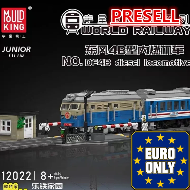 Mould King 12022 World Railway:DF4B Diesel Locomotive OVP EU Warehouse Version - YWOBB