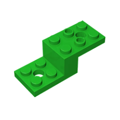 GOBRICKS GDS-713 Bracket 5 x 2 x 1 1/3 with 2 Holes - YWOBB