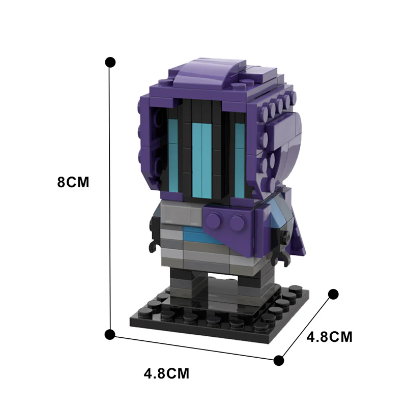 GOBRICKS MOC 121079 VALORANT Omen Brickheadz - YWOBB