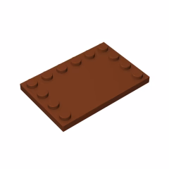 GOBRICKS GDS-757  Modified 4 x 6 with Studs on Edges - YWOBB