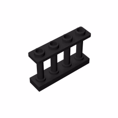 GOBRICKS GDS-789 Fence 1 x 4 x 2 Spindled with 4 Studs - YWOBB