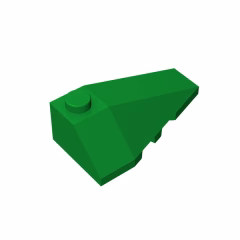 GOBRICKS GDS-754 Wedge 4 x 2 Triple Right - YWOBB