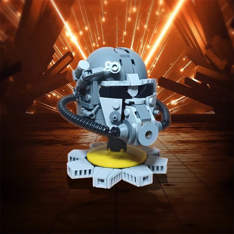 GOBRICKS MOC 181288 T-60 Power Armor Helmet - YWOBB