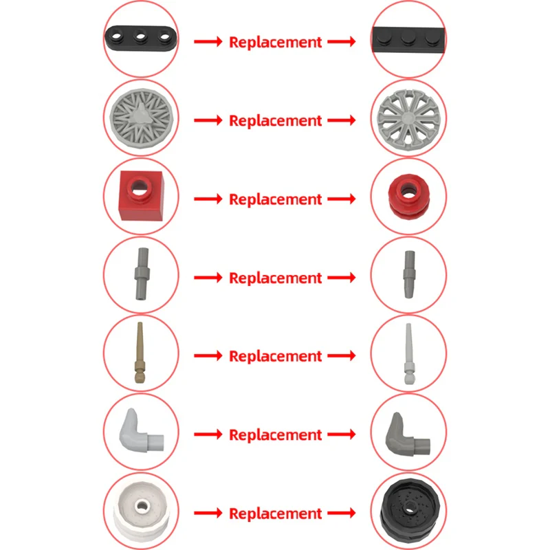 GOBRICKS MOC 153390 MOCturnal Mini Icons Corvette C1 - YWOBB