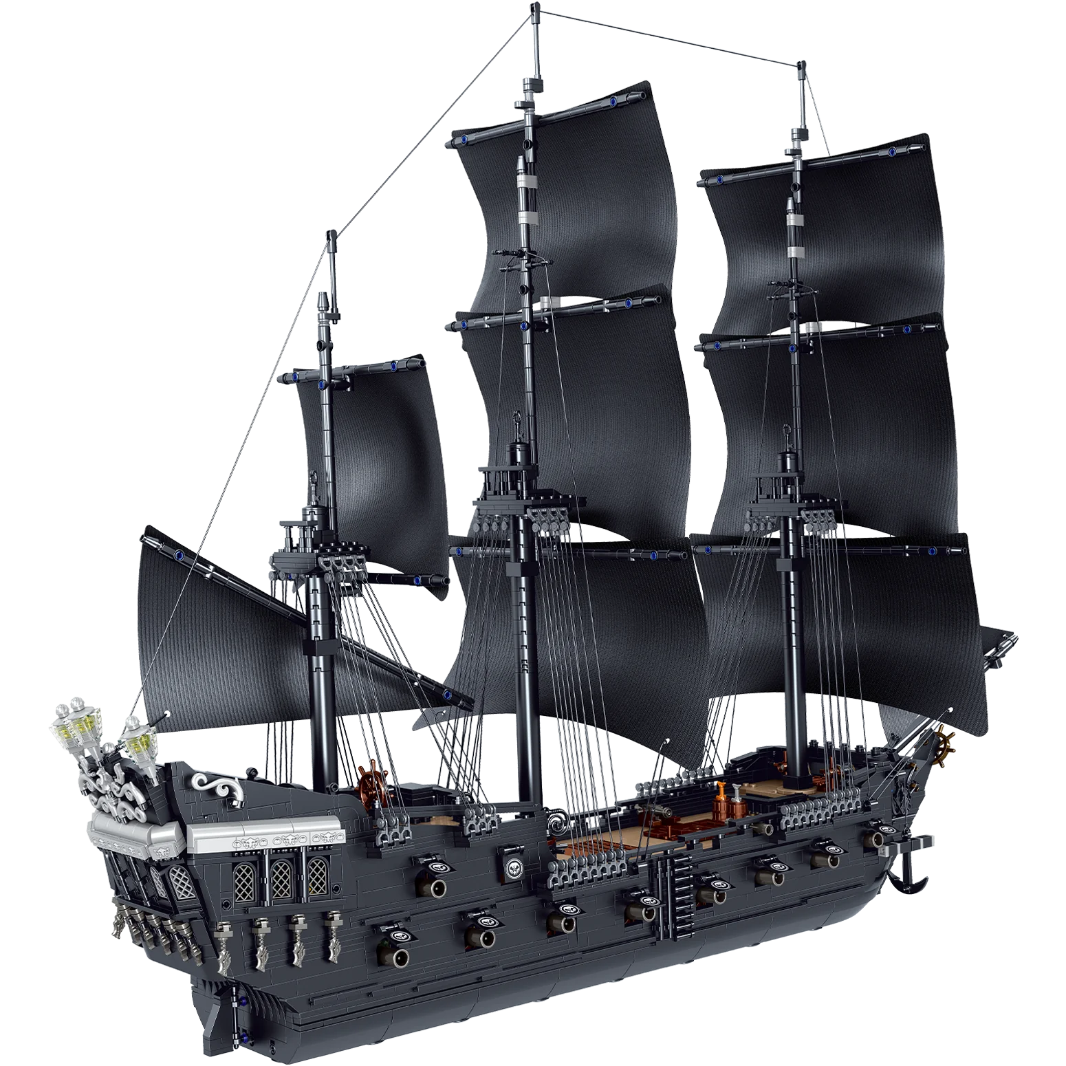 BAKA 33305 Black Pirate Ship - YWOBB