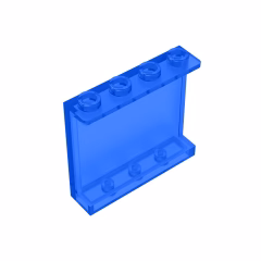 GOBRICKS GDS-751 Panel 1 x 4 x 3 with Side Supports - Hollow Studs - YWOBB