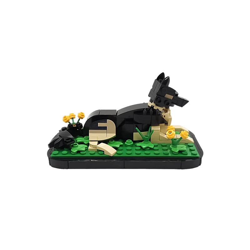 GOBRICKS MOC 185618 Sasha German Shepherd - YWOBB