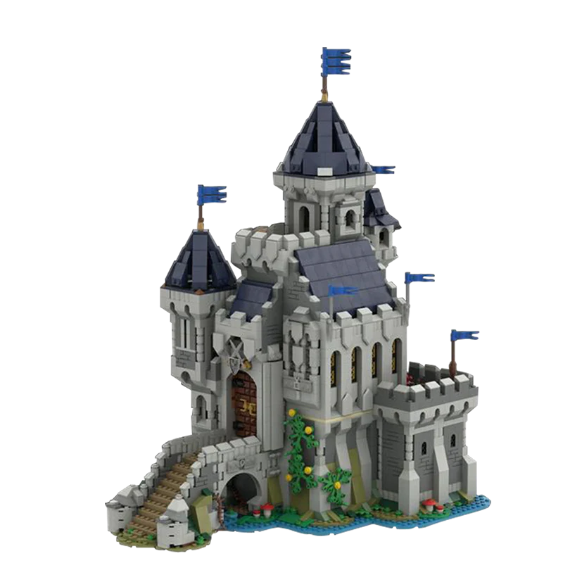 GOBRICKS MOC 101775 Black Falcon Knight's Castle - YWOBB