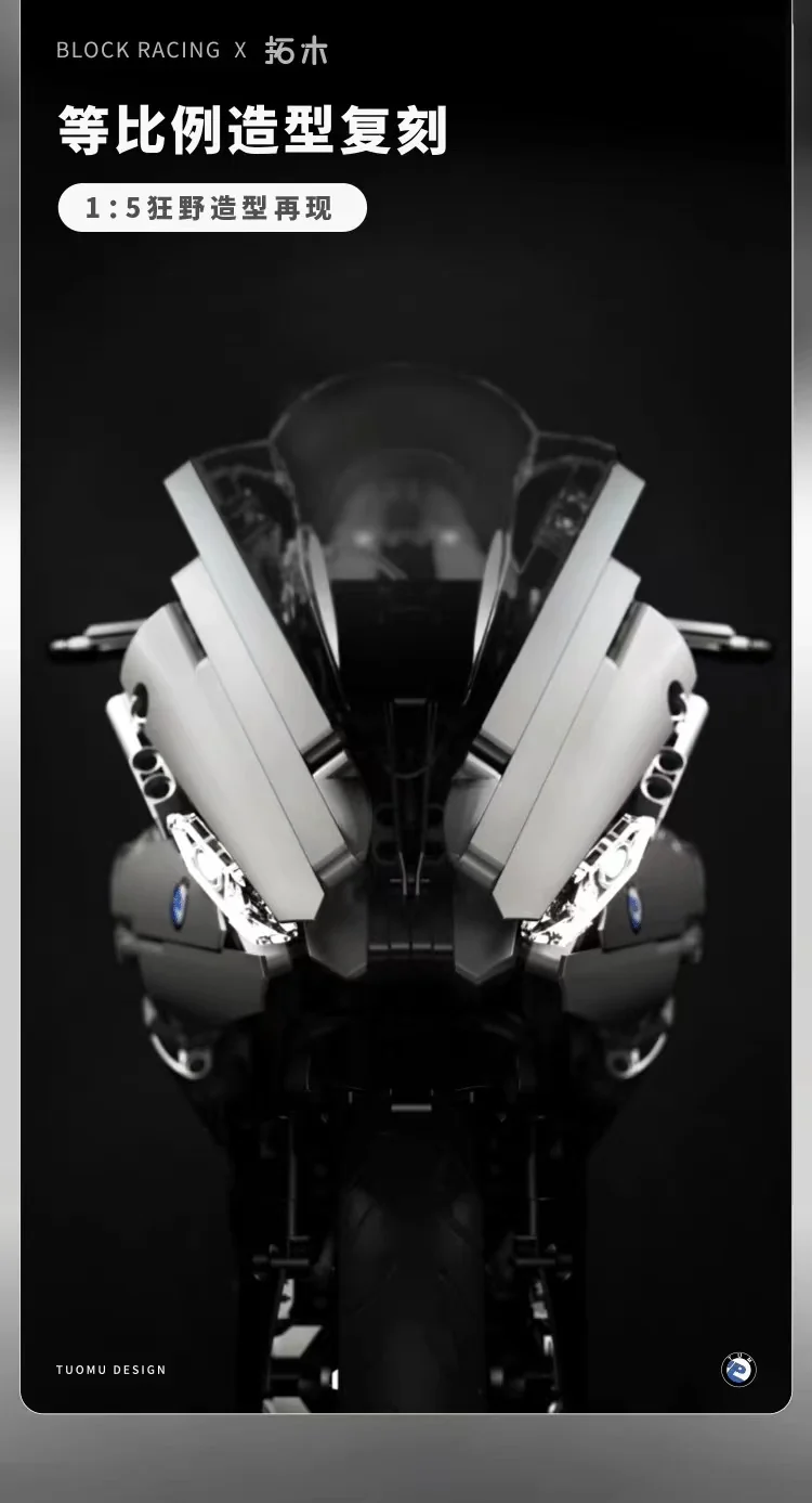 TUOMU T3007 1:5 Motocycle SR1000 - YWOBB