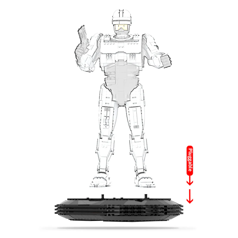 GOBRICKS MOC A0821Y02 RoboCop (Large) - Base - YWOBB