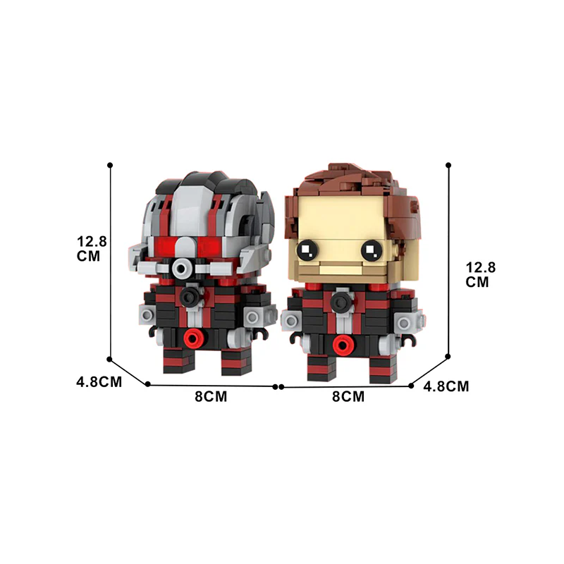 GOBRICKS MOC 139898 Ant-Man Brickheadz Ant-Man and the Wasp: Quantumania - YWOBB
