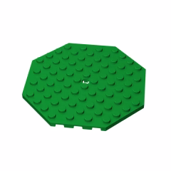 GOBRICKS GDS-840  Modified 10 x 10 Octagonal with Hole - YWOBB