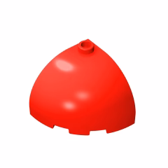 GOBRICKS GDS-1078 Round Corner 3 x 3 x 2 Dome Top - YWOBB