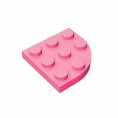 GOBRICKS GDS-570 Round Corner 3 x 3 - YWOBB