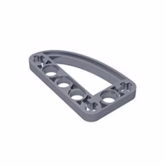 GOBRICKS GDS-970 Liftarm 3 x 5 L-Shape with Quarter Ellipse Thin - YWOBB