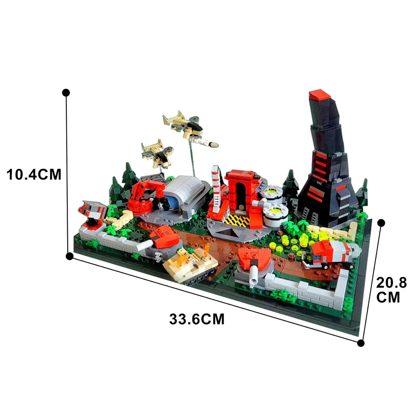 GOBRICKS MOC 128435 Microscale NOD-Base - YWOBB