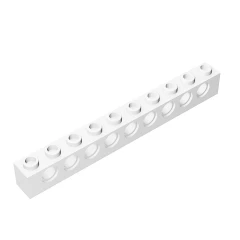 GOBRICKS GDS-628  Brick 1 x 10 with Holes - YWOBB