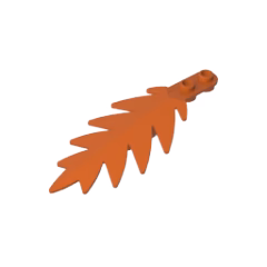 GOBRICKS GDS-1440 Plant Tree Palm Leaf Small 8 x 3 - YWOBB