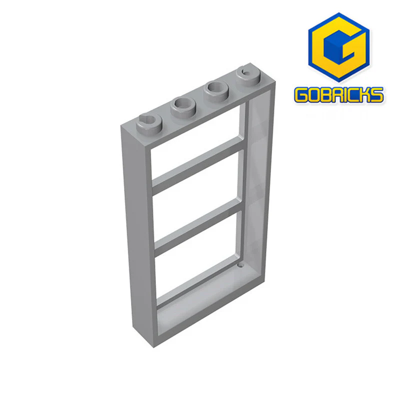 GOBRICKS GDS-764 Window 1 x 4 x 6 Frame with 3 Panes - YWOBB