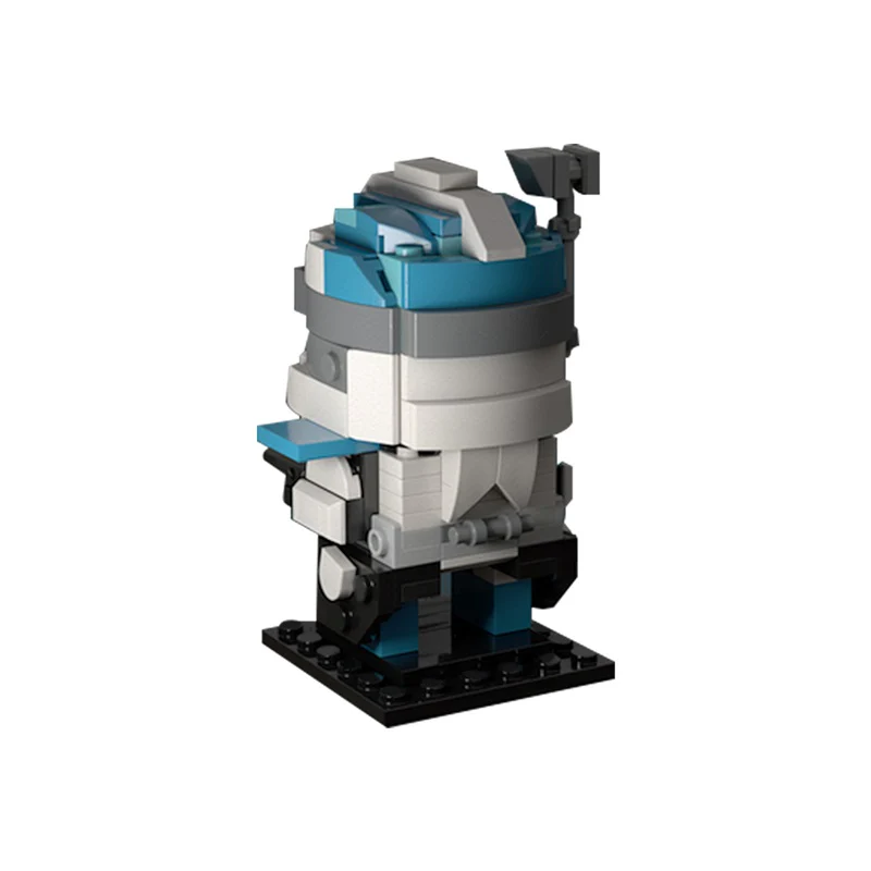 GOBRICKS MOC 180062 Lieutenant Crash Brickheadz - YWOBB