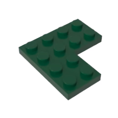 GOBRICKS GDS-696 Plate 4 x 4 Corner - YWOBB