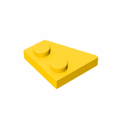 GOBRICKS GDS-560 Plate 2 x 2 Right - YWOBB