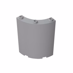 GOBRICKS GDS-774 Cylinder Quarter 4 x 4 x 6 - YWOBB